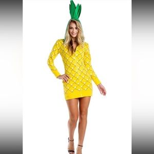 Tipsy Elves Yellow Pineapple Dress